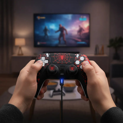 Housse Silicone Spider Theme pour Manette PS5 + Accessoires